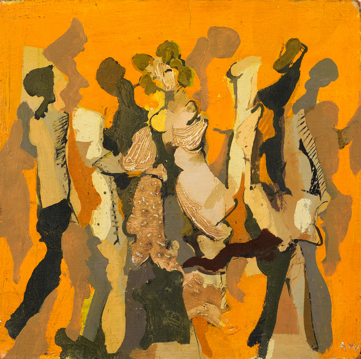 Orange Dance Group 1965,20 x 20 cm